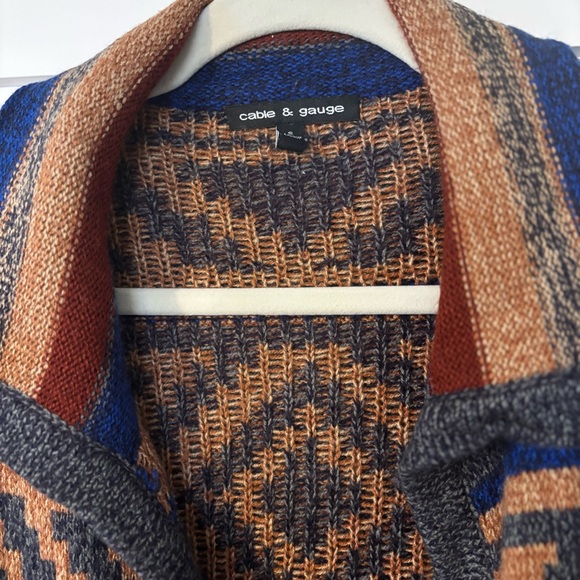 NWOT Cable & Gauge Multicolor Knit Cardigan Eclectic - Picture 6 of 10